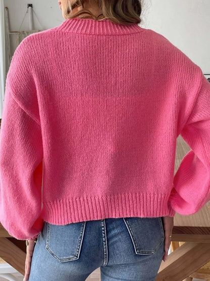 Open Front Drop Shoulder Cardigan - Tigbul's Variety Fashion Shop