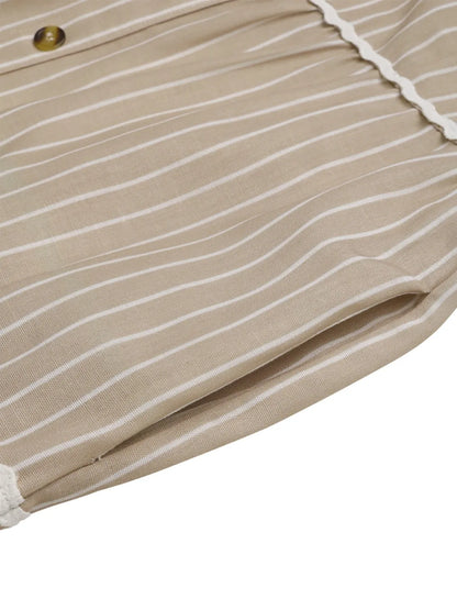Striped V-Neck Cami Dress - Tigbul's Variety Fashion Shop