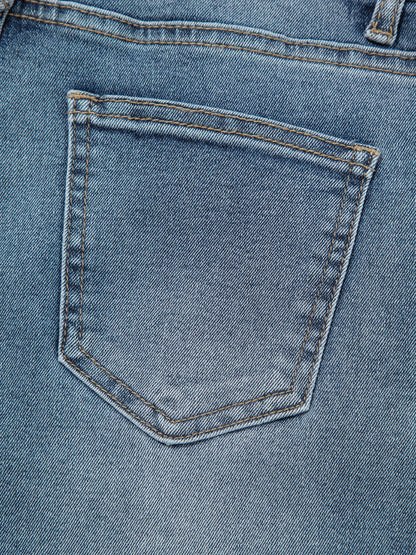 Distressed Ankle-length Straight Jeans - Tigbul's Variety Fashion Shop