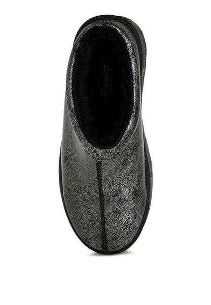 Lottys Faux Leather Platform Classic Slip-On - Tigbul's Variety Fashion Shop