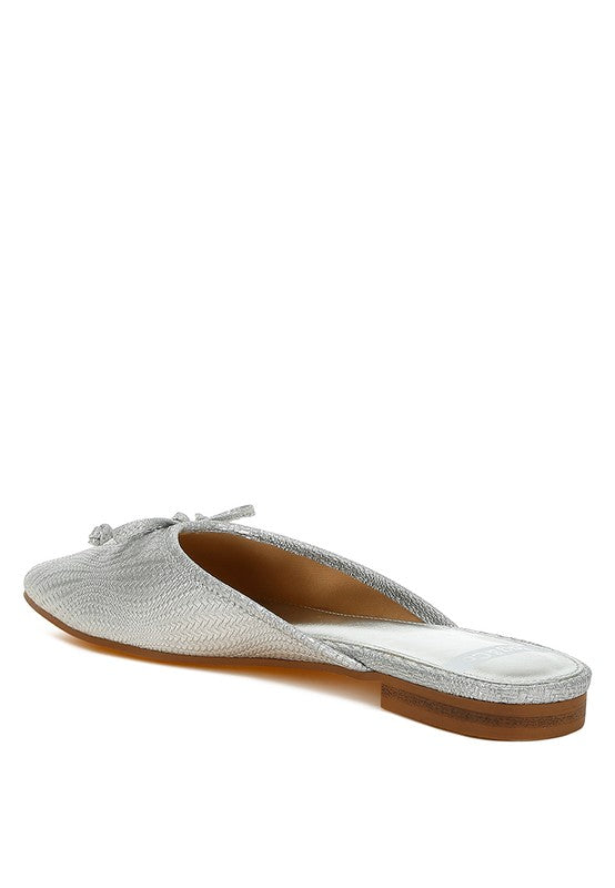 Jaylor Party Bow Slip-On Mules - Tigbul's Variety Fashion Shop