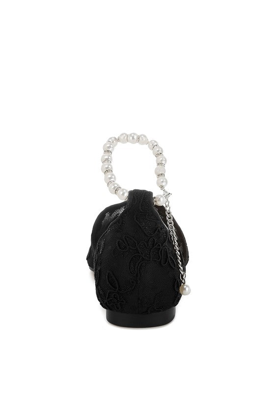 Shrami Pearl & Rhinestone Strap Flat Sandals - Tigbul's Variety Fashion Shop