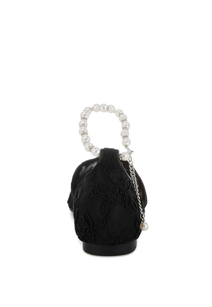 Shrami Pearl & Rhinestone Strap Flat Sandals - Tigbul's Variety Fashion Shop