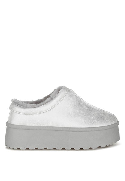 Lottys Faux Leather Platform Classic Slip-On - Tigbul's Variety Fashion Shop