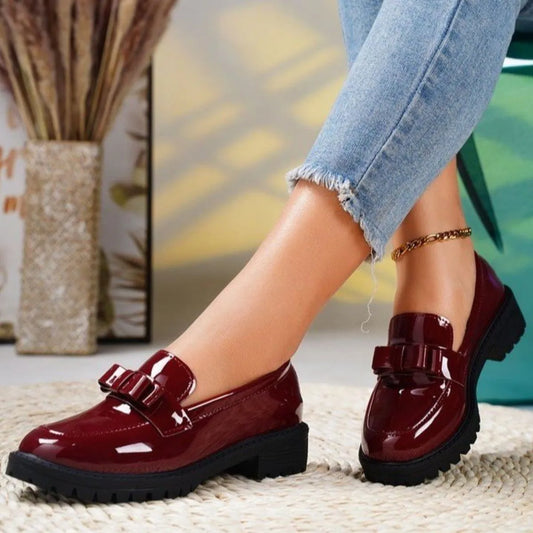 Women's Round Toe Platform Loafer - Tigbul's Variety Fashion Shop
