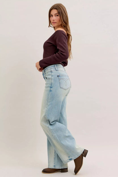Judy Blue High Waist Column Straight Jeans - Tigbul's Variety Fashion Shop
