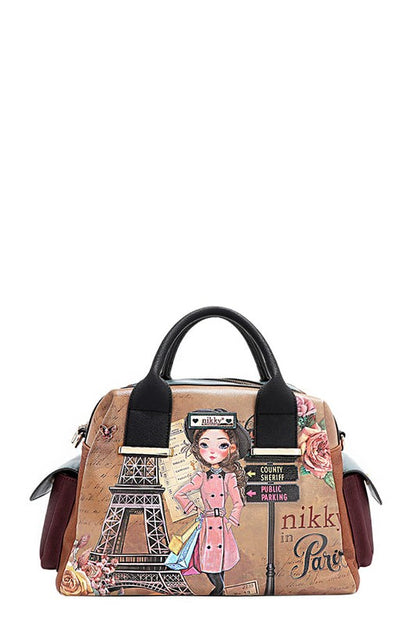 Nicole Lee USA Eco-Leather Boston Bag - Tigbul's Variety Fashion Shop