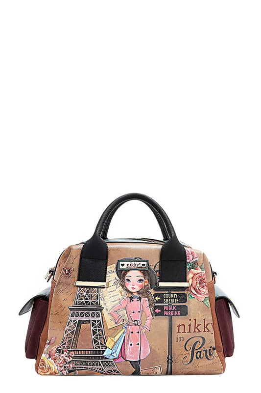 Nicole Lee USA Eco-Leather Boston Bag - Tigbul's Variety Fashion Shop