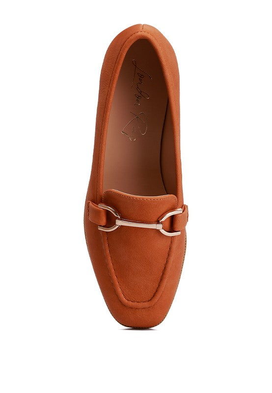 Jagger Horsebit Detail Flat Loafers - Tigbul's Variety Fashion Shop