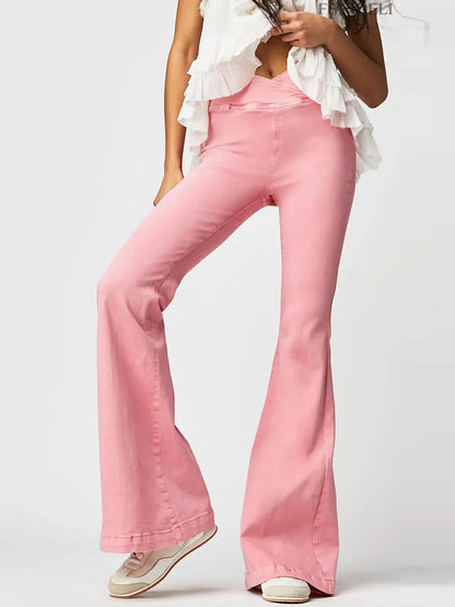 High Waist Flare Jeans - Tigbul's Variety Fashion Shop