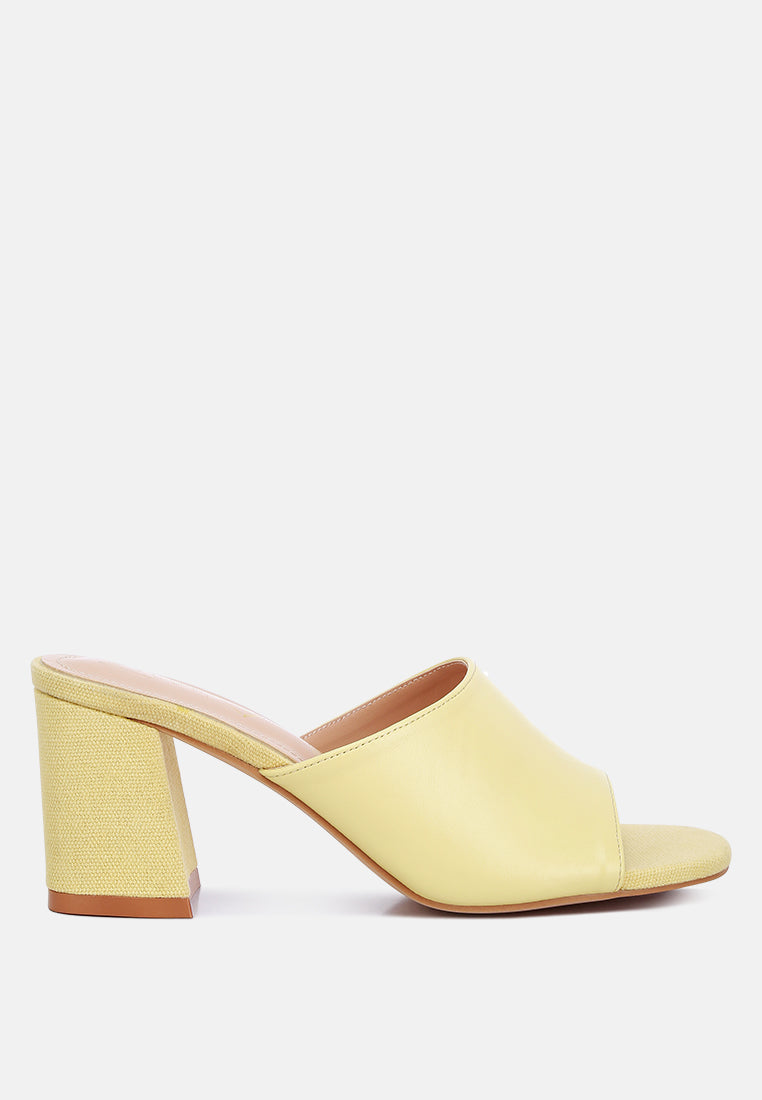 Addie Block Heel Slip On Sandals - Tigbul's Variety Fashion Shop