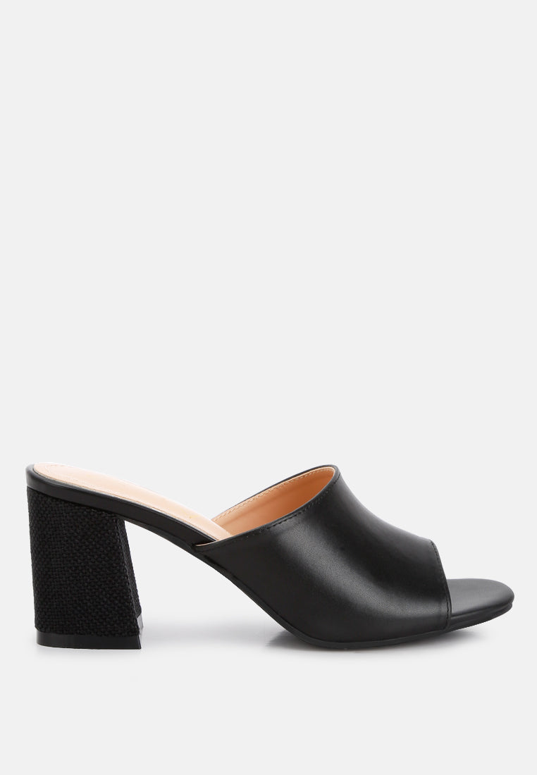 Addie Block Heel Slip On Sandals - Tigbul's Variety Fashion Shop