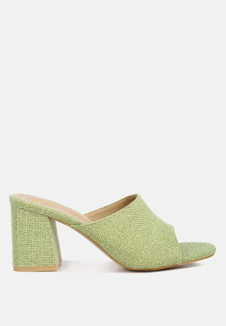 Addie Block Heel Slip On Sandals - Tigbul's Variety Fashion Shop