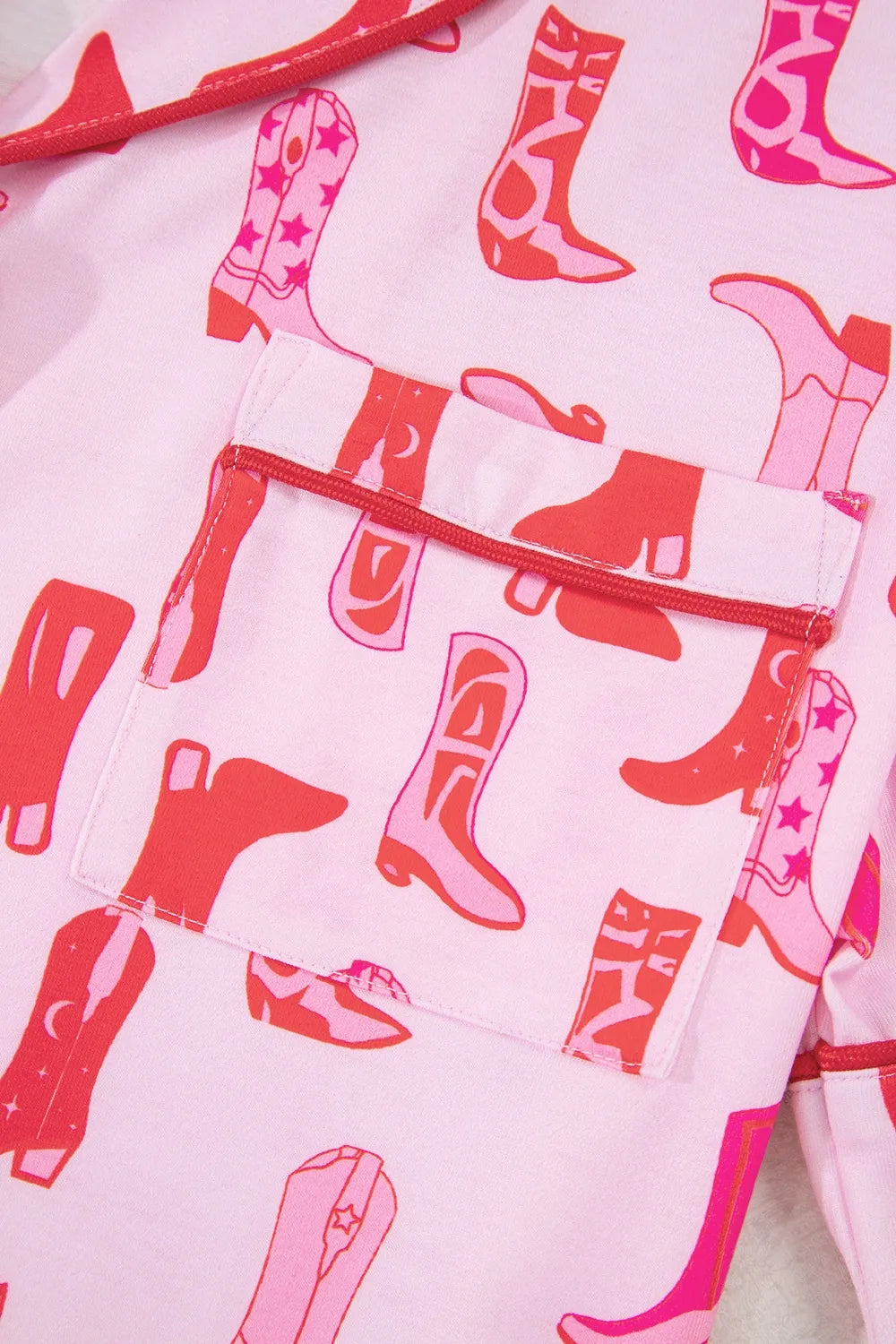 Cowgirl Boots Printed Shirt and Shorts Set - Tigbul's Variety Fashion Shop