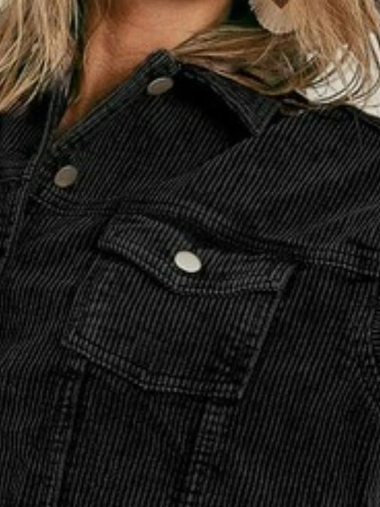 BiBi Vintage Washed Corduroy Jacket - Tigbul's Variety Fashion Shop