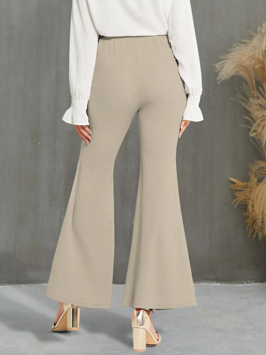 High Waisted Flare Pants - Tigbul's Variety Fashion Shop