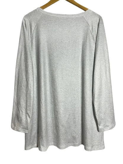 Bohemian Wolf Print Long Sleeve T-Shirt - Tigbul's Variety Fashion Shop