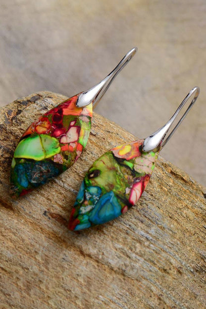 Handmade Natural Stone Dangle Earrings - Tigbuls Variety Fashion