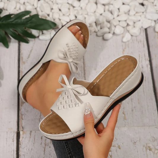 Open Toe Wedge Sandals - Tigbul's Variety Fashion Shop