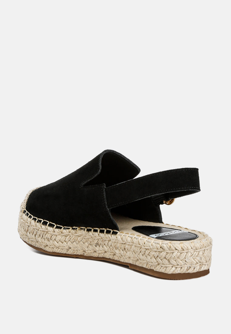 Affie Genuine Suede Slingback Strap Espadrilles - Tigbul's Variety Fashion Shop