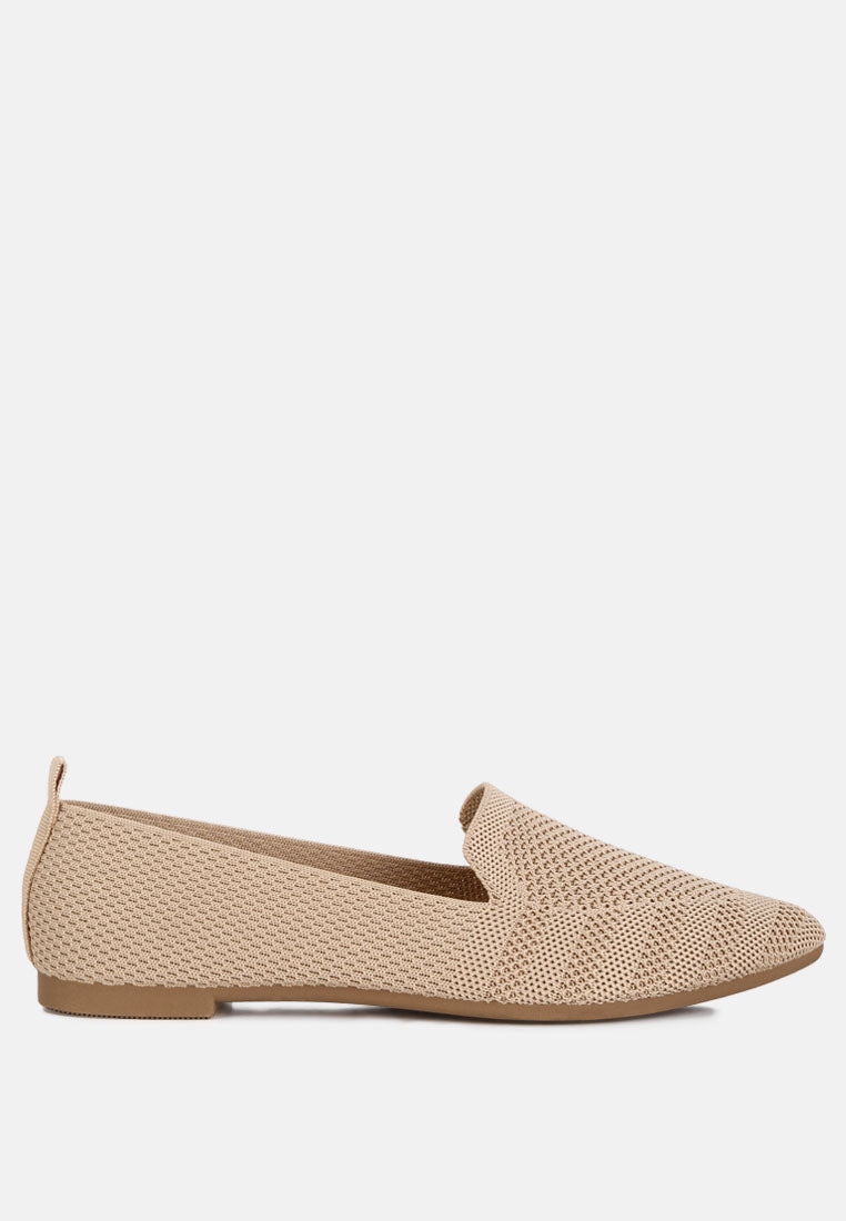 Akili Knit Textile Solid Flats | Tigbuls Variety Fashion Shop