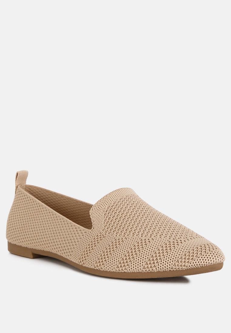 Akili Knit Textile Solid Flats