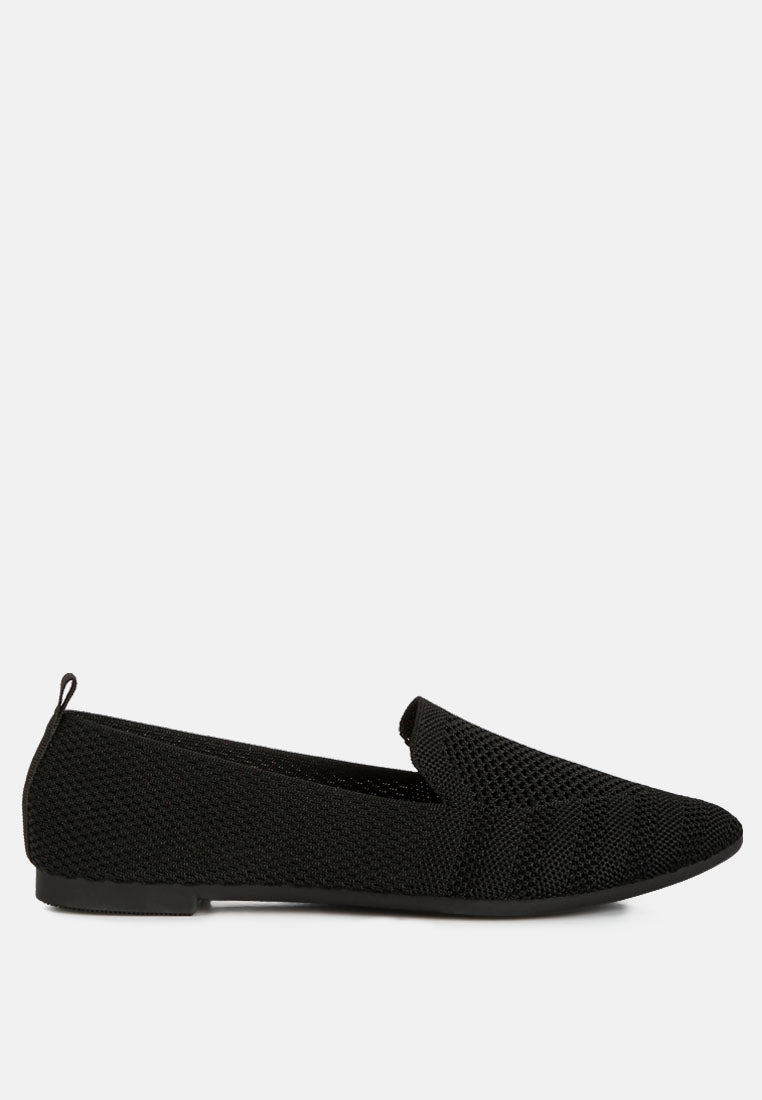 Akili Knit Textile Solid Flats | Tigbuls Variety Fashion Shop