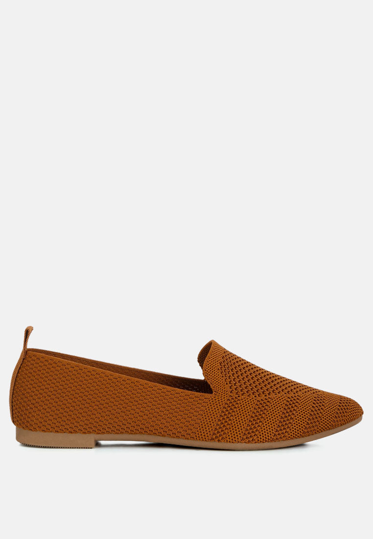 Akili Knit Textile Solid Flats | Tigbuls Variety Fashion Shop