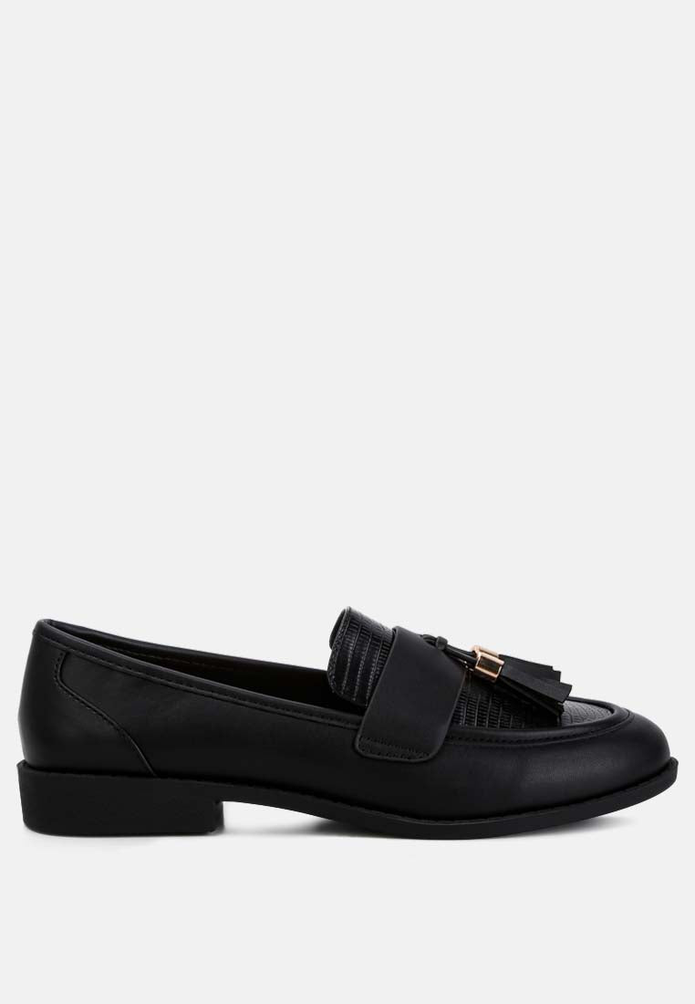 Alibi Tassels Detail Loafers - Tigbul's Variety Fashion Shop