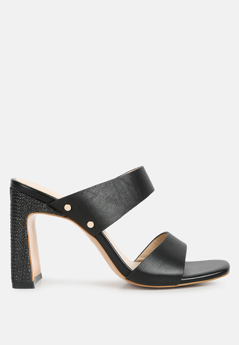Alodia Slim Block Heel Sandals - Tigbul's Variety Fashion Shop