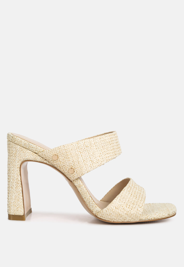 Alodia Slim Block Heel Sandals - Tigbul's Variety Fashion Shop