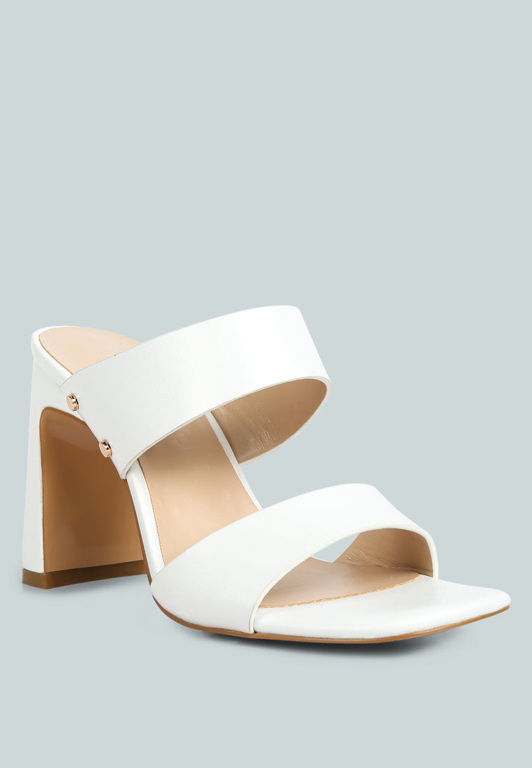 Alodia Slim Block Heel Sandals - Tigbul's Variety Fashion Shop