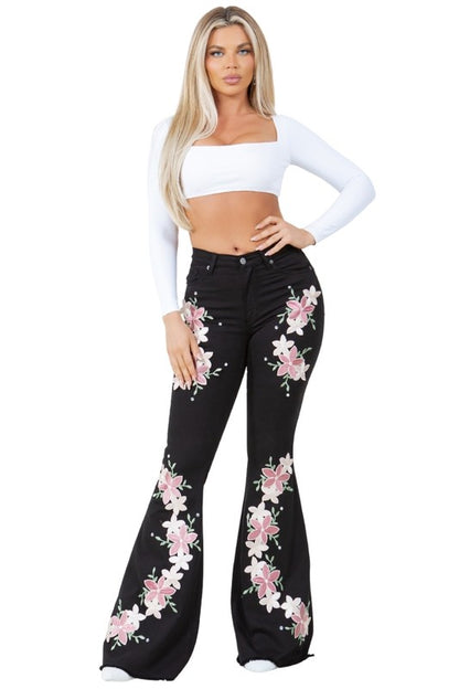 Angela Bell Bottom Jeans - Tigbul's Variety Fashion Shop