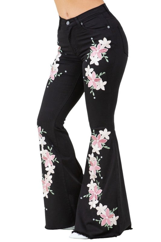 Angela Bell Bottom Jeans - Tigbul's Variety Fashion Shop