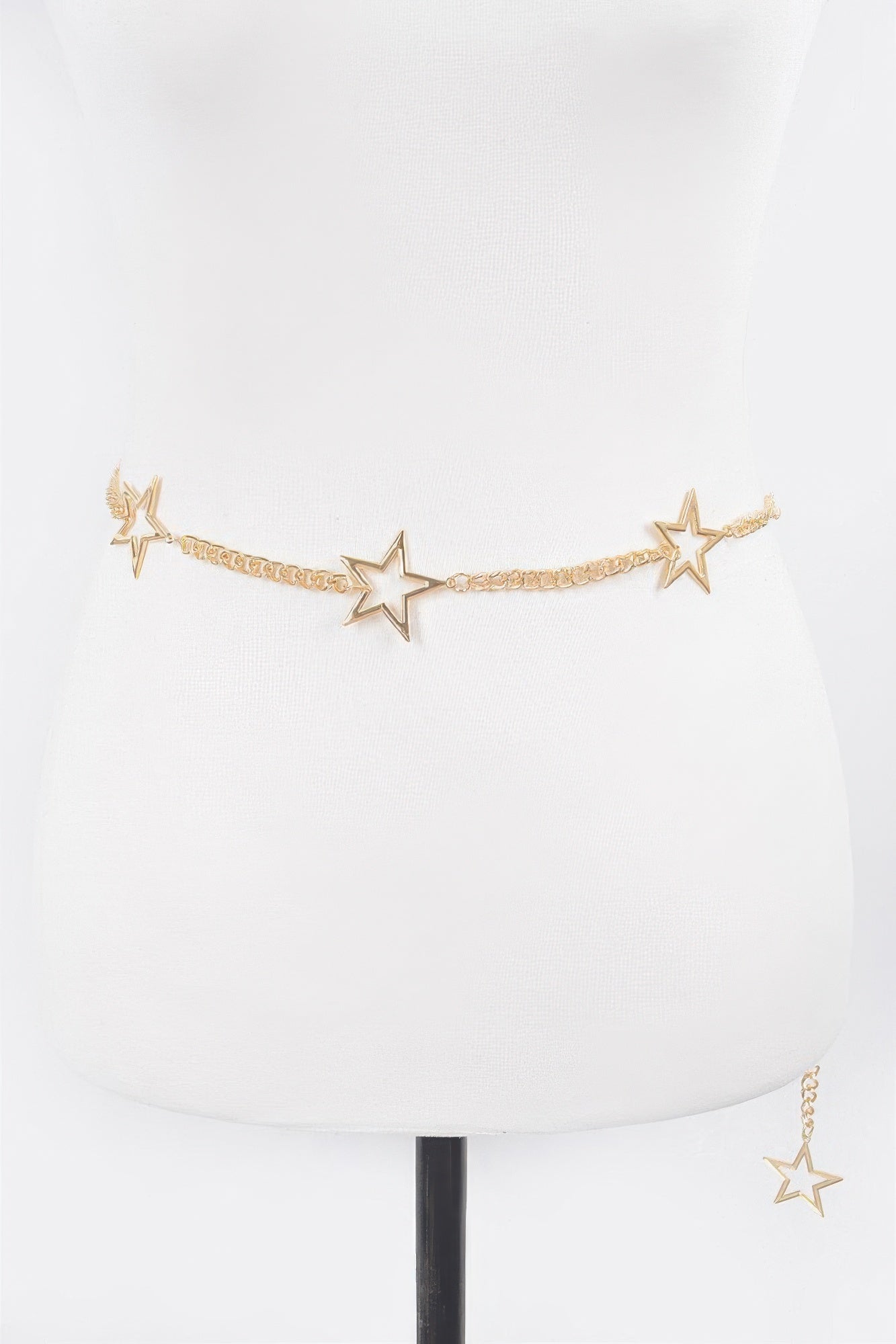 Metal Chain and Star Lined Up Belt - Tigbul's Variety Fashion Shop