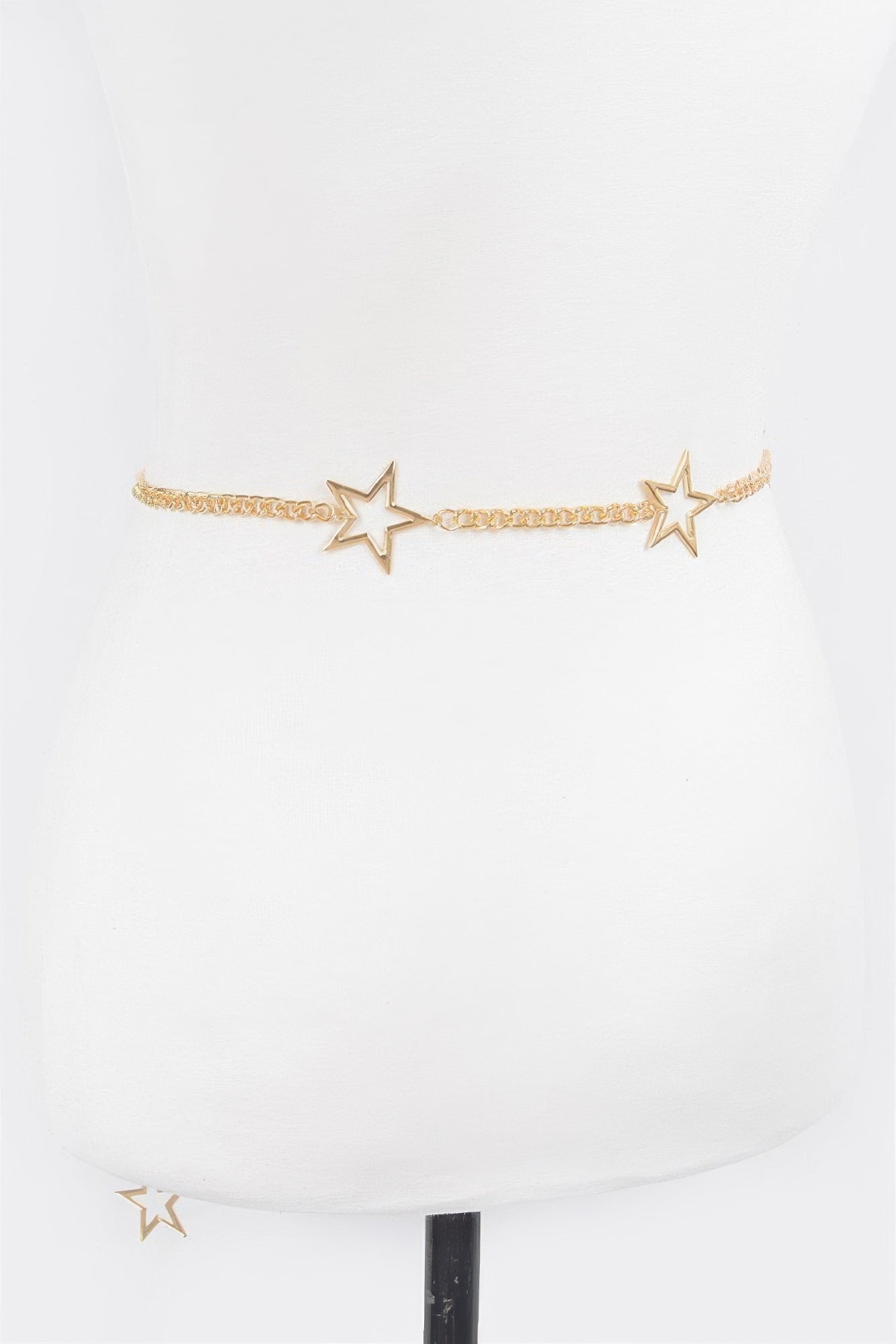 Metal Chain and Star Lined Up Belt - Tigbul's Variety Fashion Shop