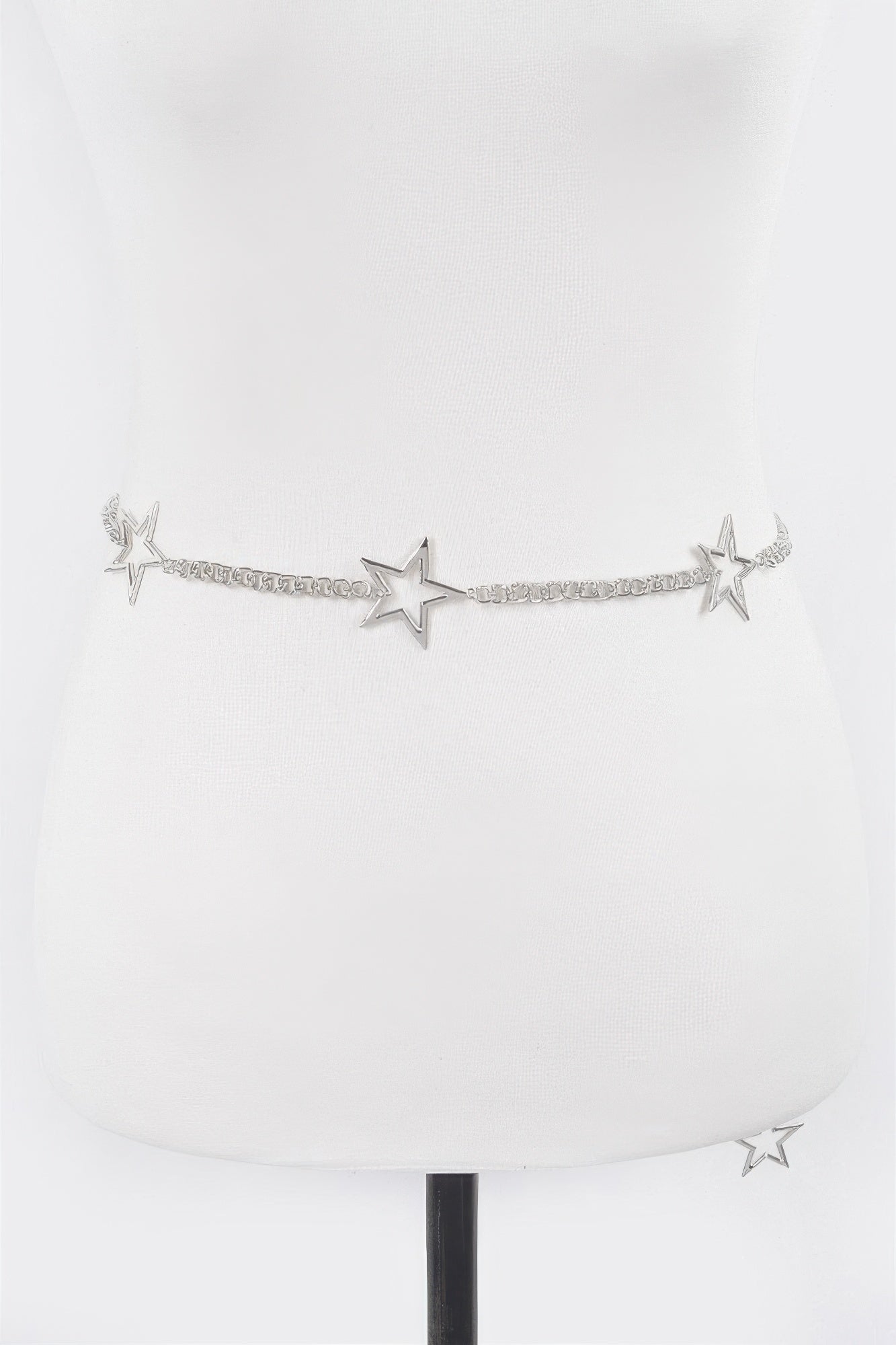 Metal Chain and Star Lined Up Belt - Tigbul's Variety Fashion Shop