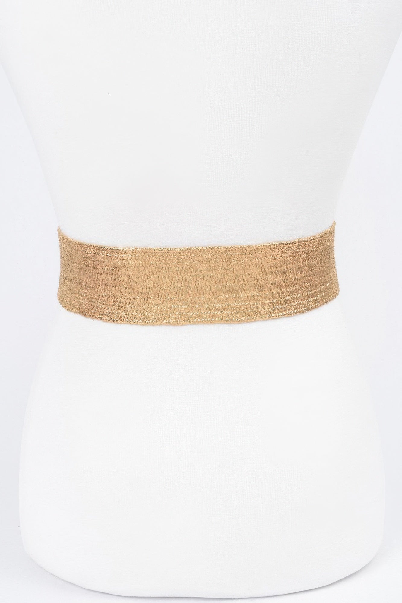Multi Stone Metallic Straw Stretch Belt - Tigbul's Variety Fashion Shop