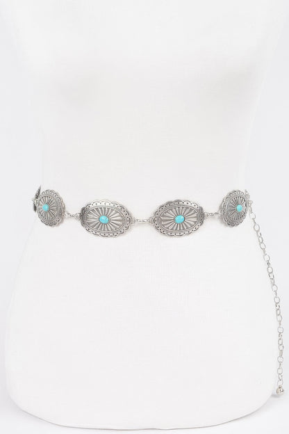 Western Style Metal Chain Belt - Tigbul's Variety Fashion Shop
