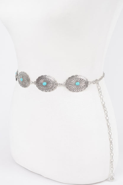 Western Style Metal Chain Belt - Tigbul's Variety Fashion Shop