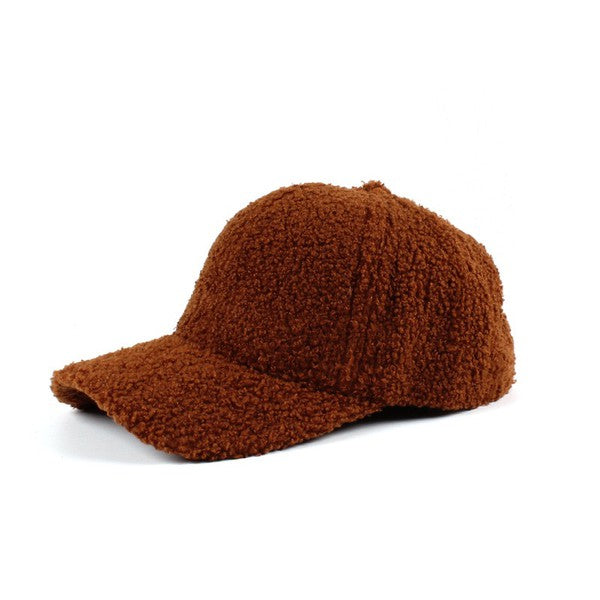 Boucle Sherpa Teddy Bear Knit Ball Cap - Tigbul's Variety Fashion Shop