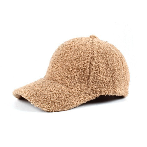 Boucle Sherpa Teddy Bear Knit Ball Cap - Tigbul's Variety Fashion Shop