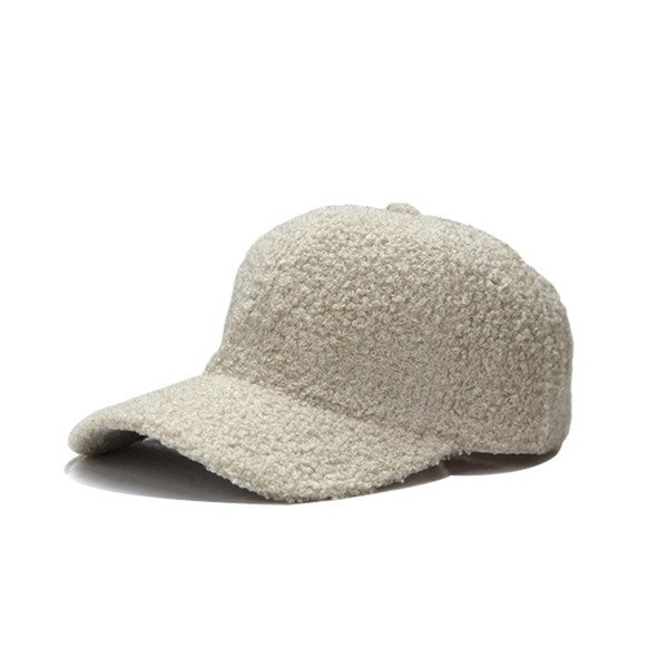 Boucle Sherpa Teddy Bear Knit Ball Cap - Tigbul's Variety Fashion Shop