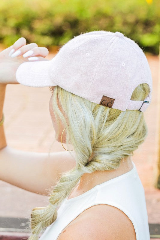 Terry cloth baseball cap, beige