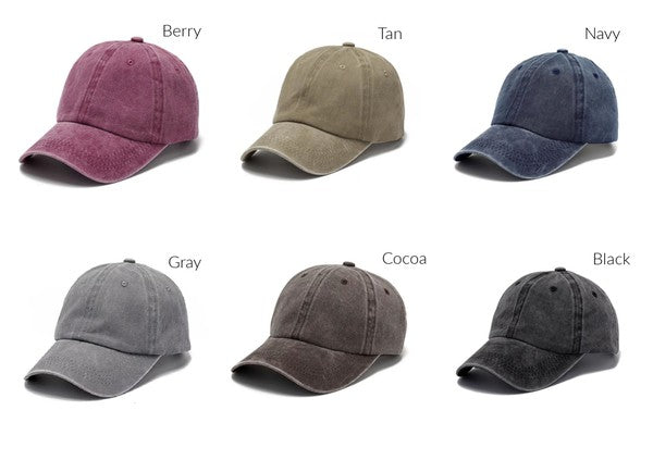Everyday Washed Ball Cap - Tigbul's Variety Fashion Shop