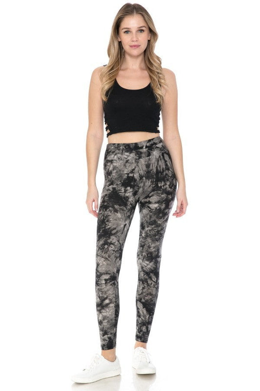 High Waist Gray Yoga Style Leggings - Tigbul's Variety Fashion Shop