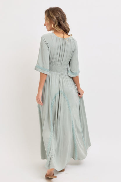 Romantic Flowy Maxi Dress - Tigbul's Variety Fashion Shop