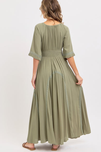 Romantic Flowy Maxi Dress - Tigbul's Variety Fashion Shop