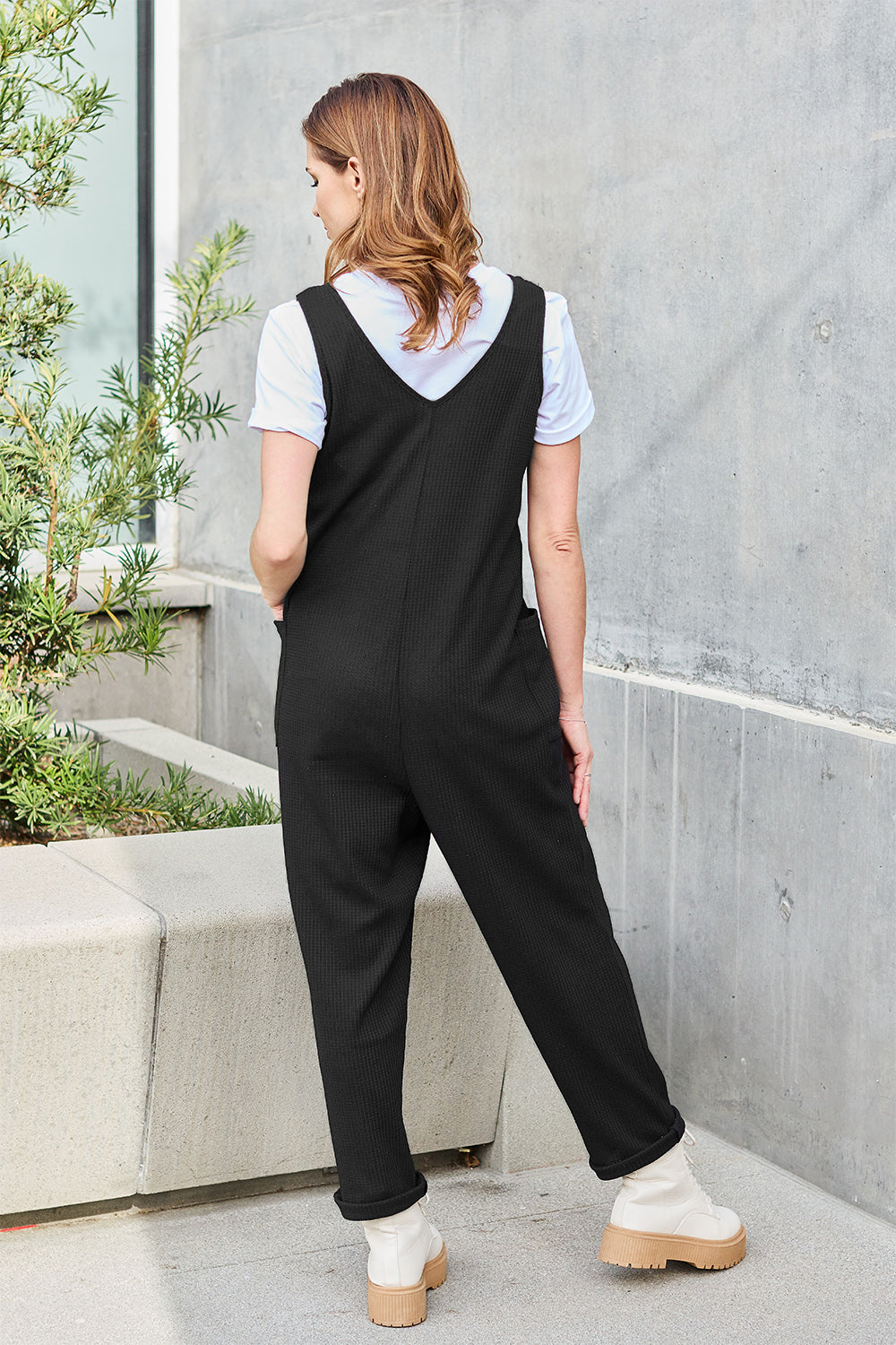 Sleeveless Straight Jumpsuit Sizes Small to 3XL - Tigbul's Variety Fashion Shop