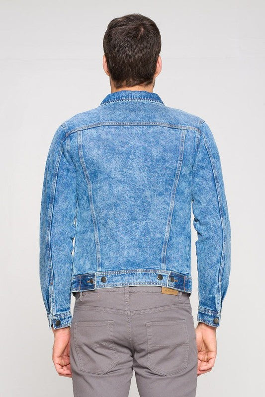Men's Plus Size Denim Jacket - Tigbul's Variety Fashion Shop